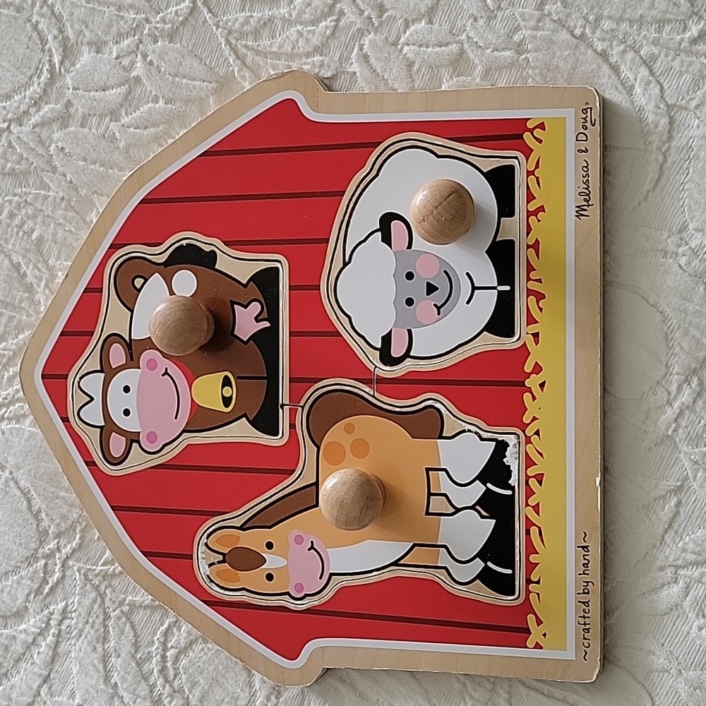 Melissa & Doug Barnyard Knob Puzzle